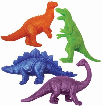 Stretchy dinosaur figures