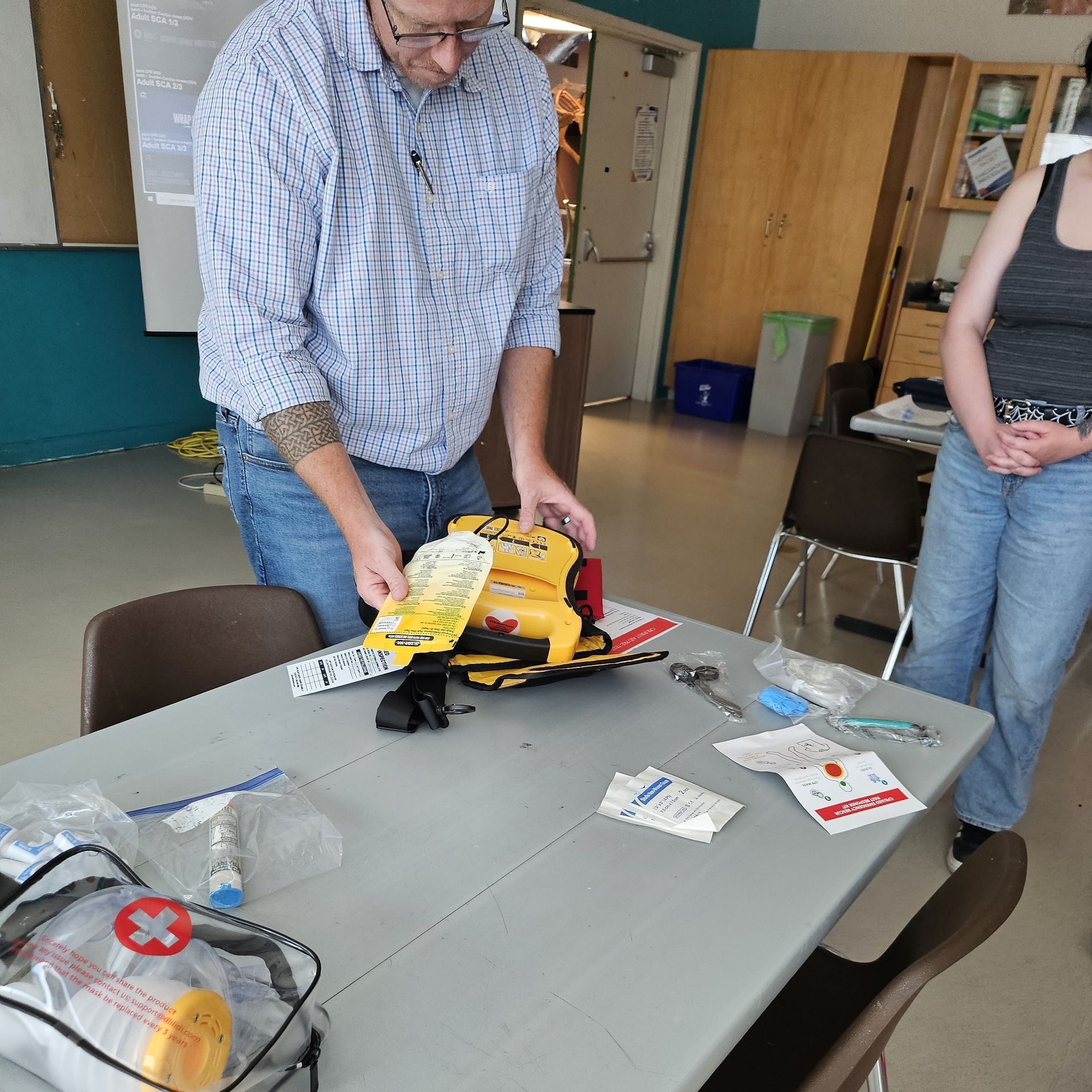 AED training for ScienceWorks staff.