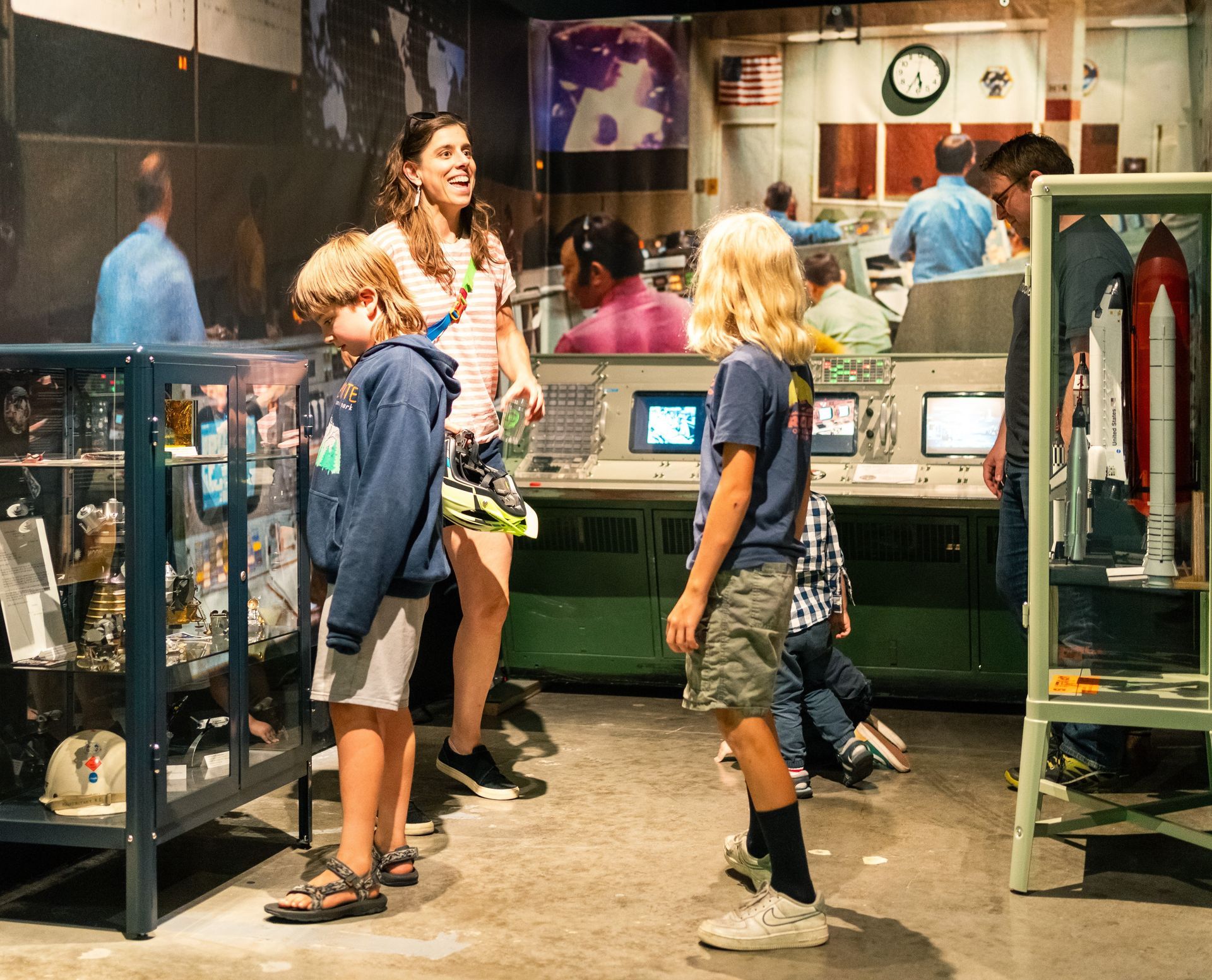 The genuine Nasa control panel that can be found at ScienceWorks Museum