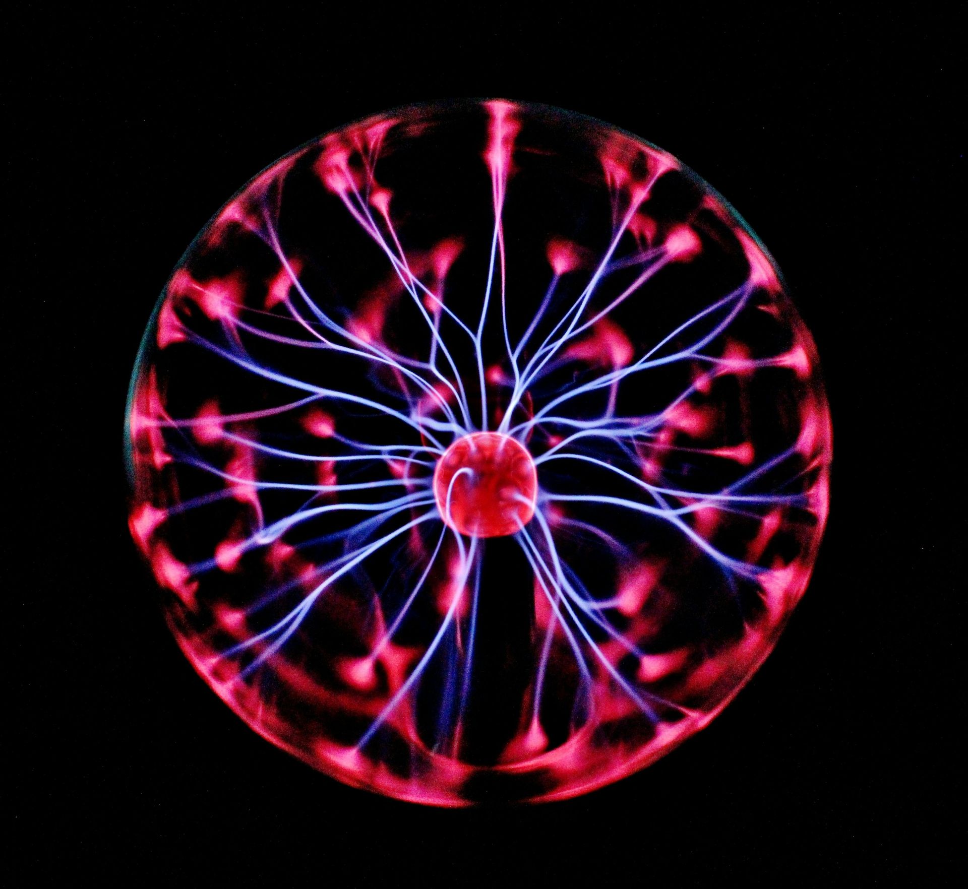 Stock image of a plasma ball