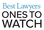 A logo for best lawyers ones to watch.