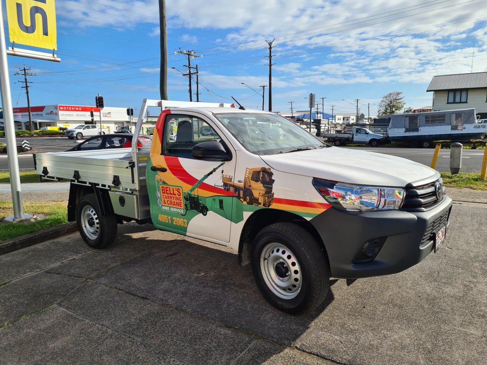 Delivery Truck — Bell's Carrying & Crane Hire Service Pty Ltd in Bungalow, QLD