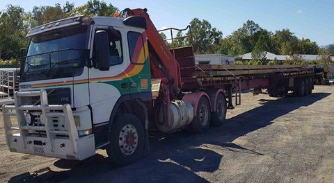 Semi Crane Truck — Truck Hire in Cairns, QLD