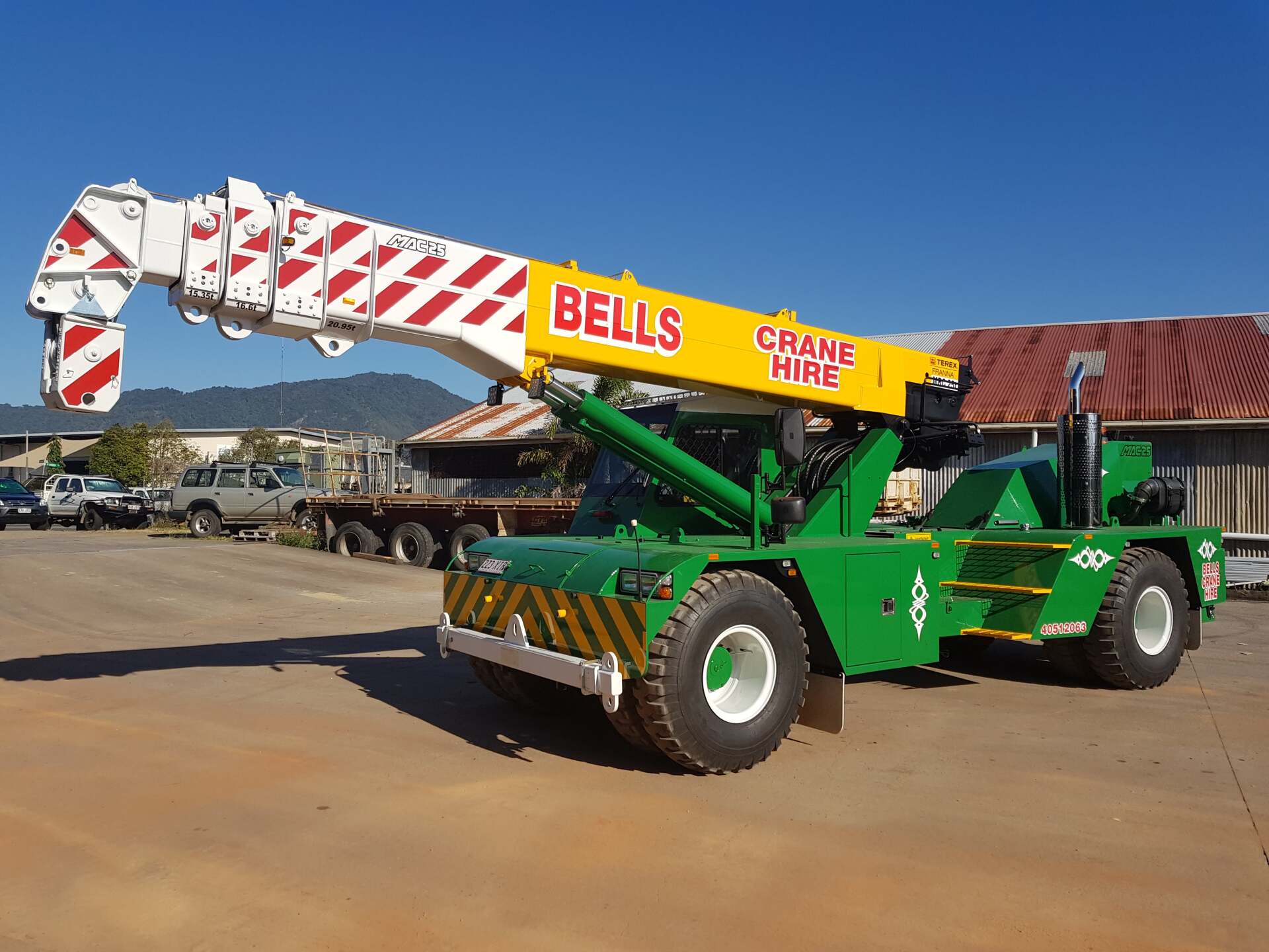 Crane Truck Ready to use — Bell's Carrying & Crane Hire Service Pty Ltd in Bungalow, QLD