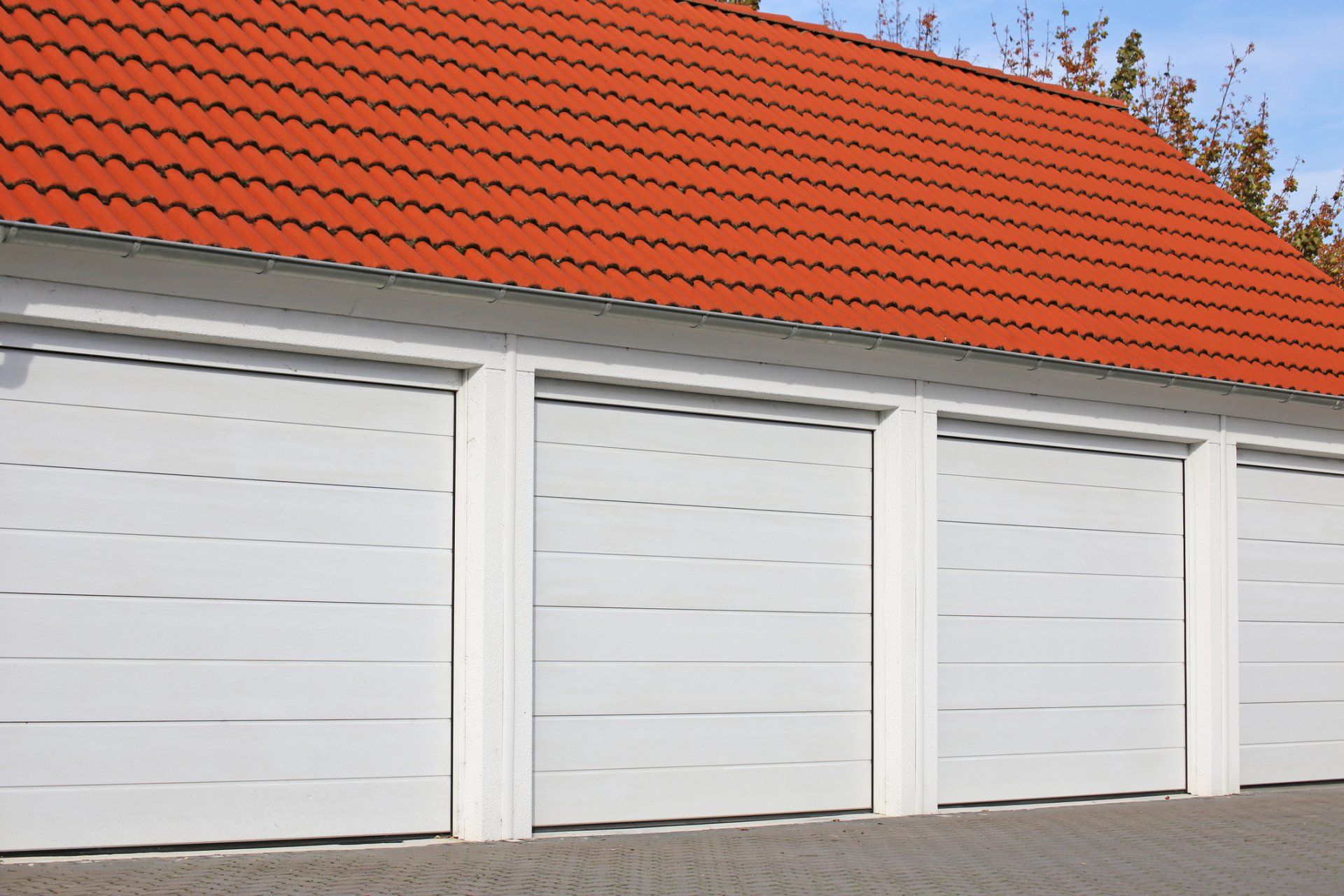 Modern White Commercial Garage Doors — Springfield, IL — Springfield Overhead Doors By Hart