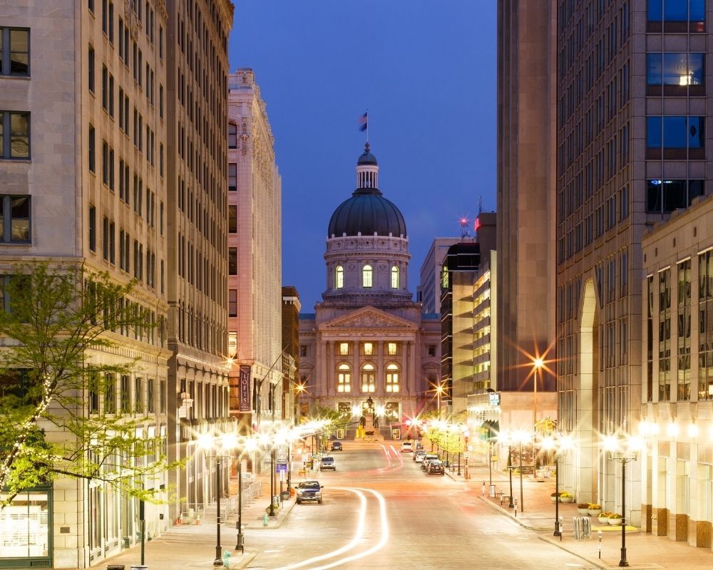 Indy Government building at night, Is it safe to live in, Indianapolis (4) Indy Government building at night, Is it safe to live in, Indianapolis (4)