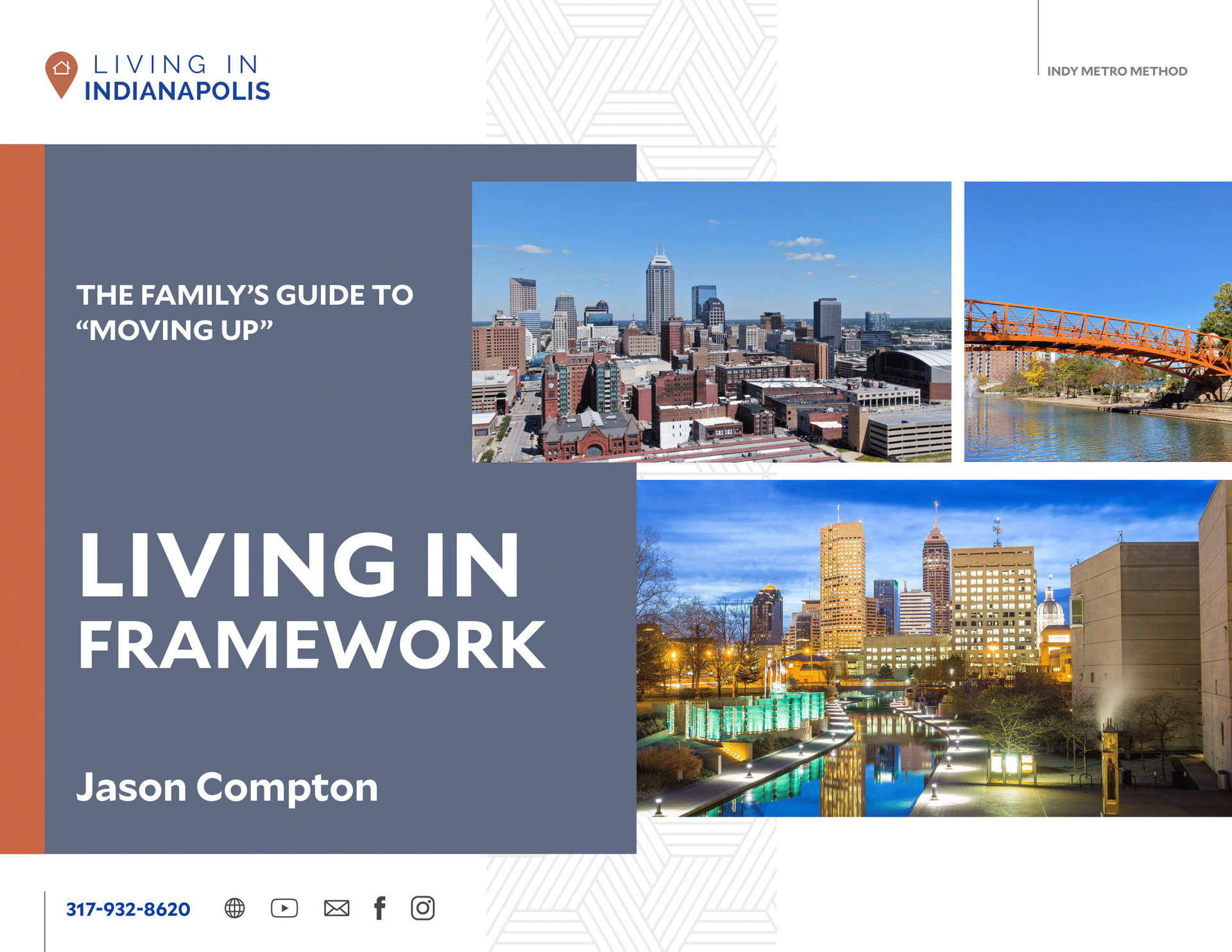 The cover of a book titled living in framework by jason compton