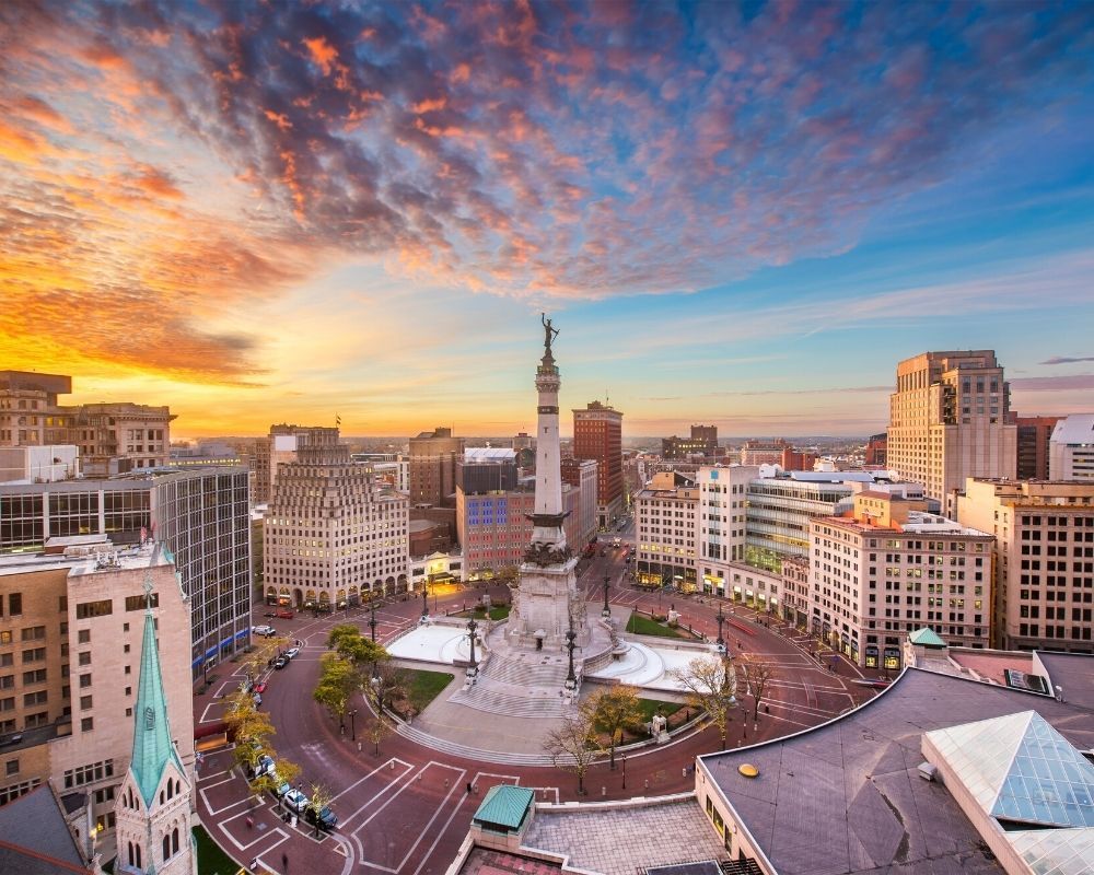 Roundabout in Downtown Indianapolis, 5 Reasons Not to live in Indianapolis Roundabout in Downtown Indianapolis, 5 Reasons Not to live in Indianapolis