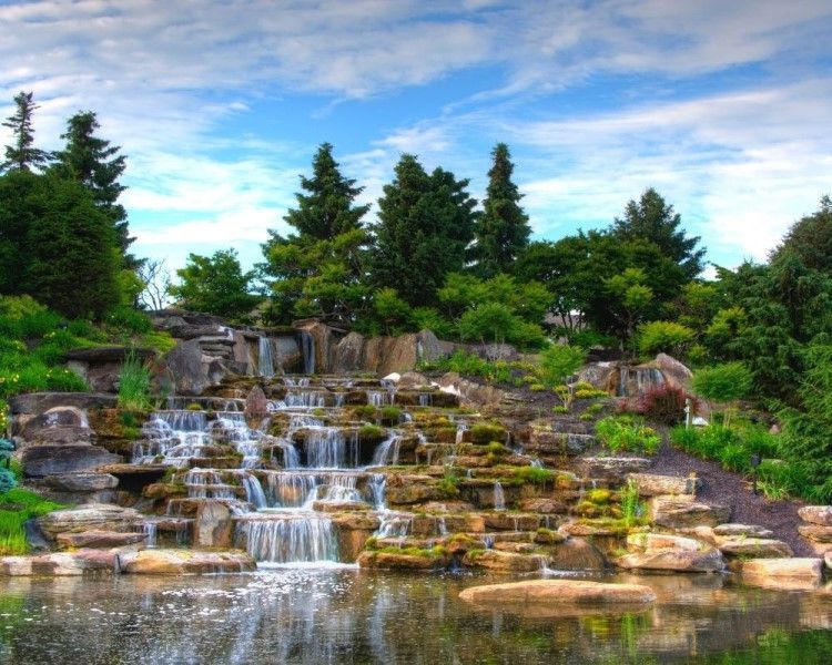 Waterfall at Fishers Indiana park, Differences between Carmel and Fishers Indiana Waterfall at Fishers Indiana park, Differences between Carmel and Fishers Indiana