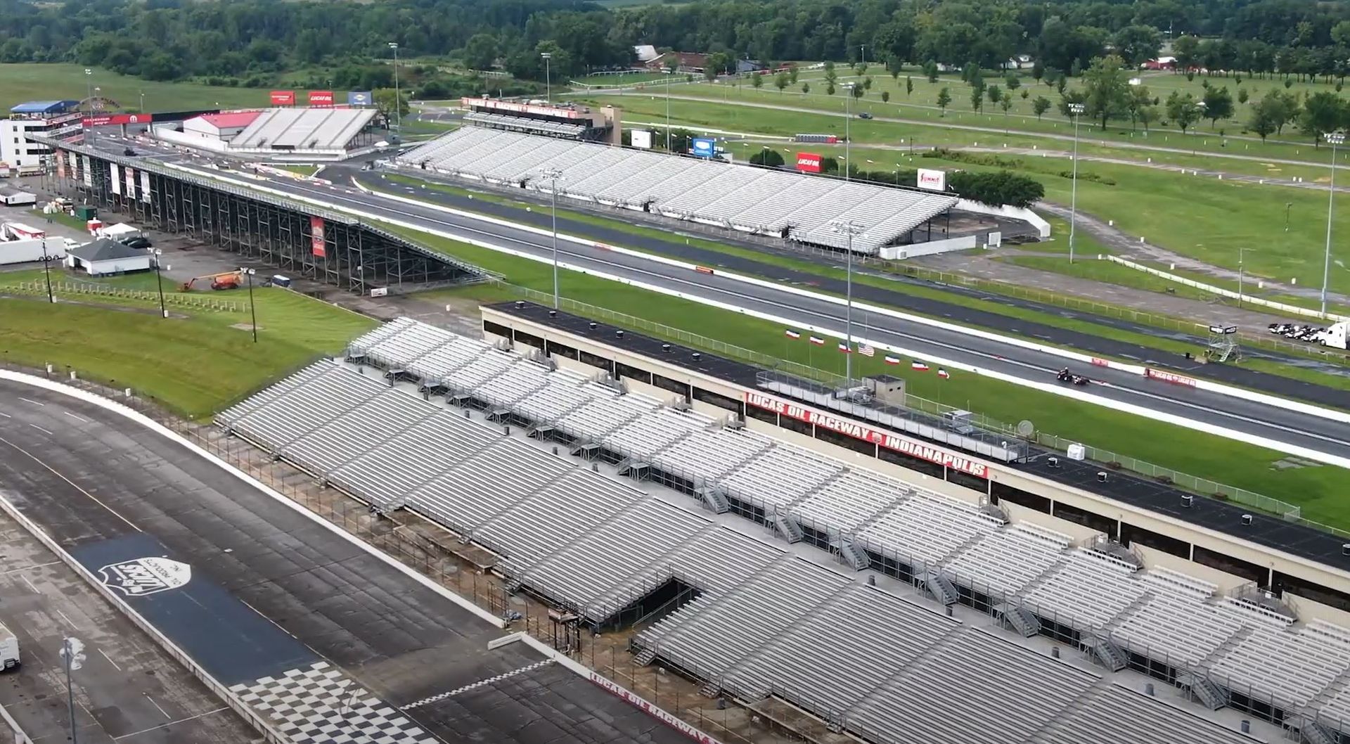 aerial of Lucas Oil Raceway aerial of Lucas Oil Raceway