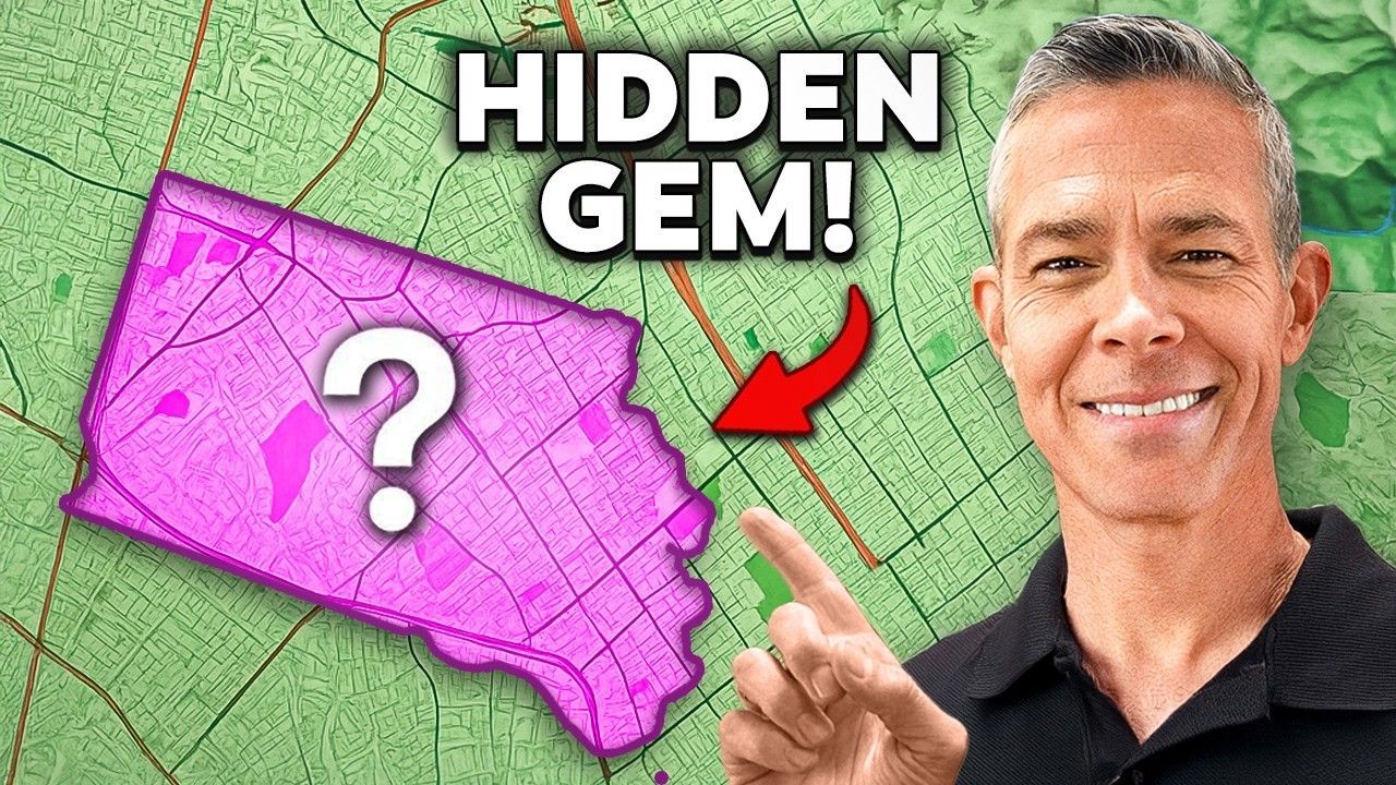 A man is pointing at a hidden gem on a map.