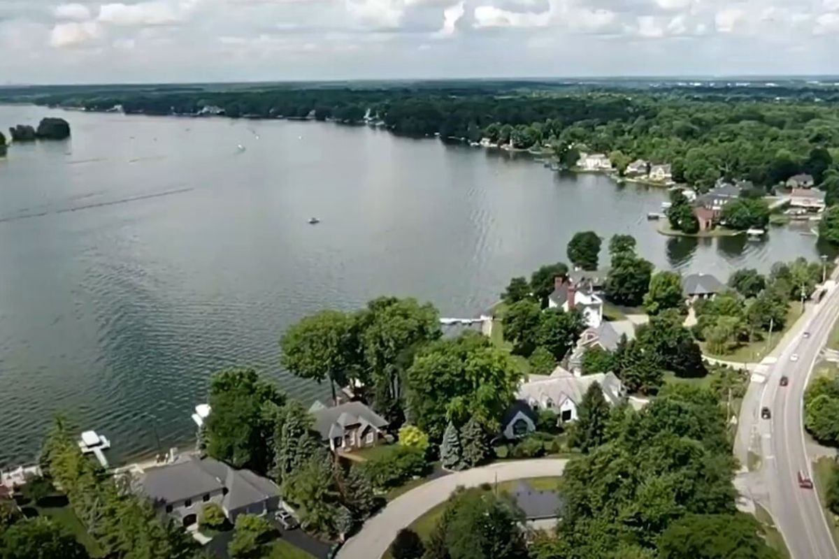 view of Geist Reservoir view of Geist Reservoir