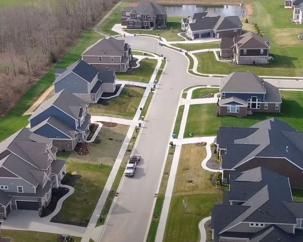 view of a neighborhood in Northwest Carmel Indiana view of a neighborhood in Northwest Carmel Indiana