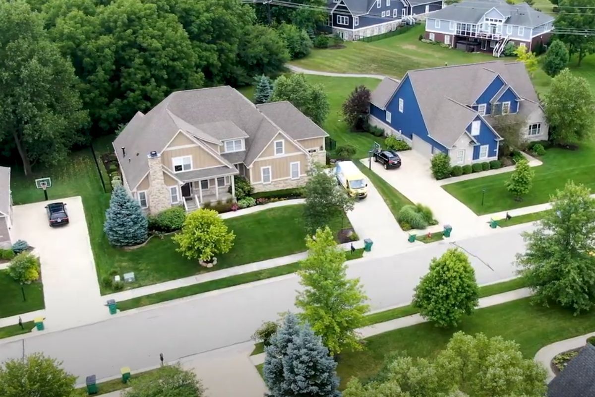 view of homes in Westfield IN