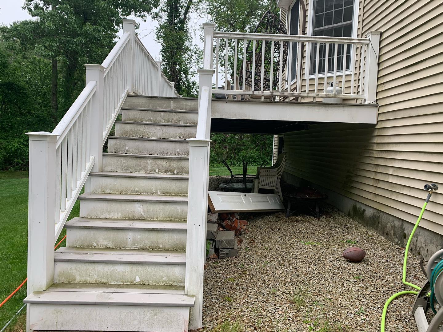Before & After Deck Power Washing