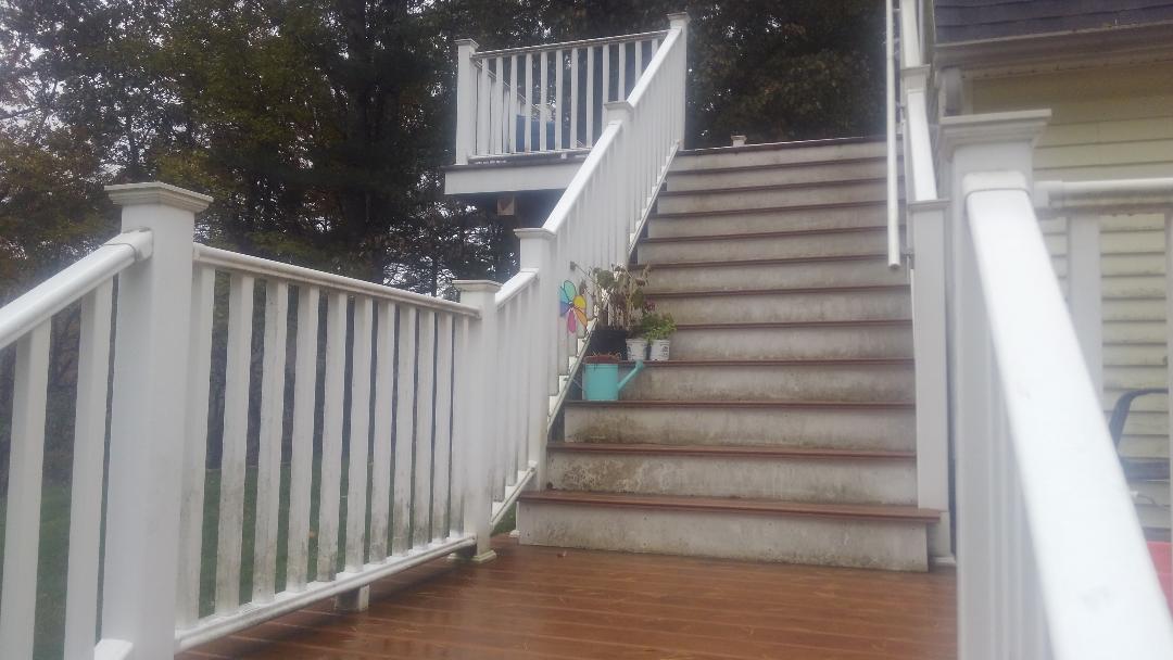 Before & After Wood Deck Power Washing