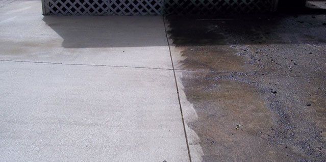 Concrete  After Powerwash Results