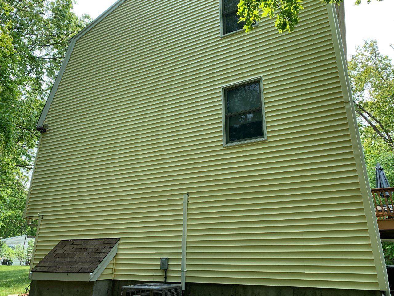 After Residential Siding Wash Results