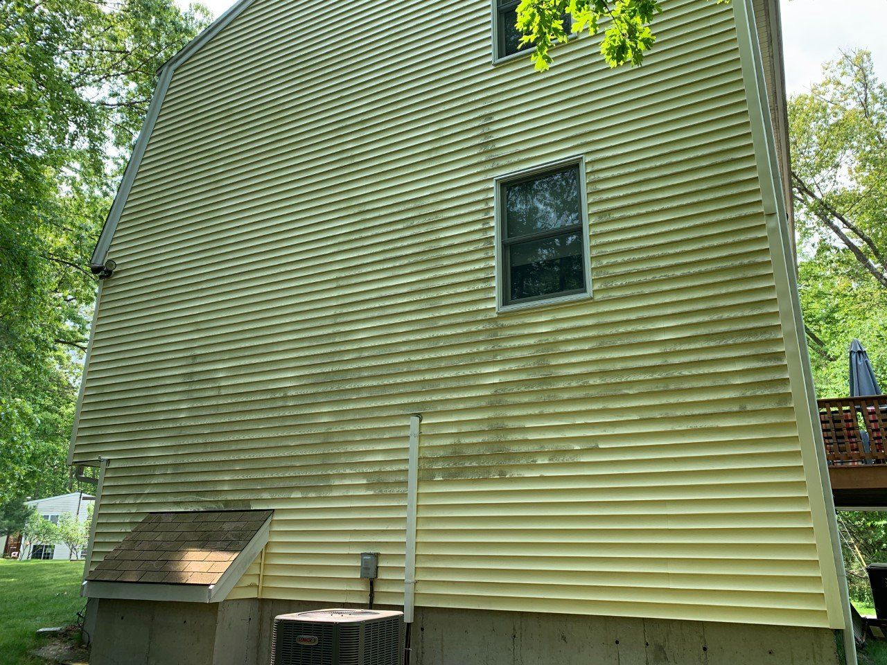 Before & After Residential Siding Wash