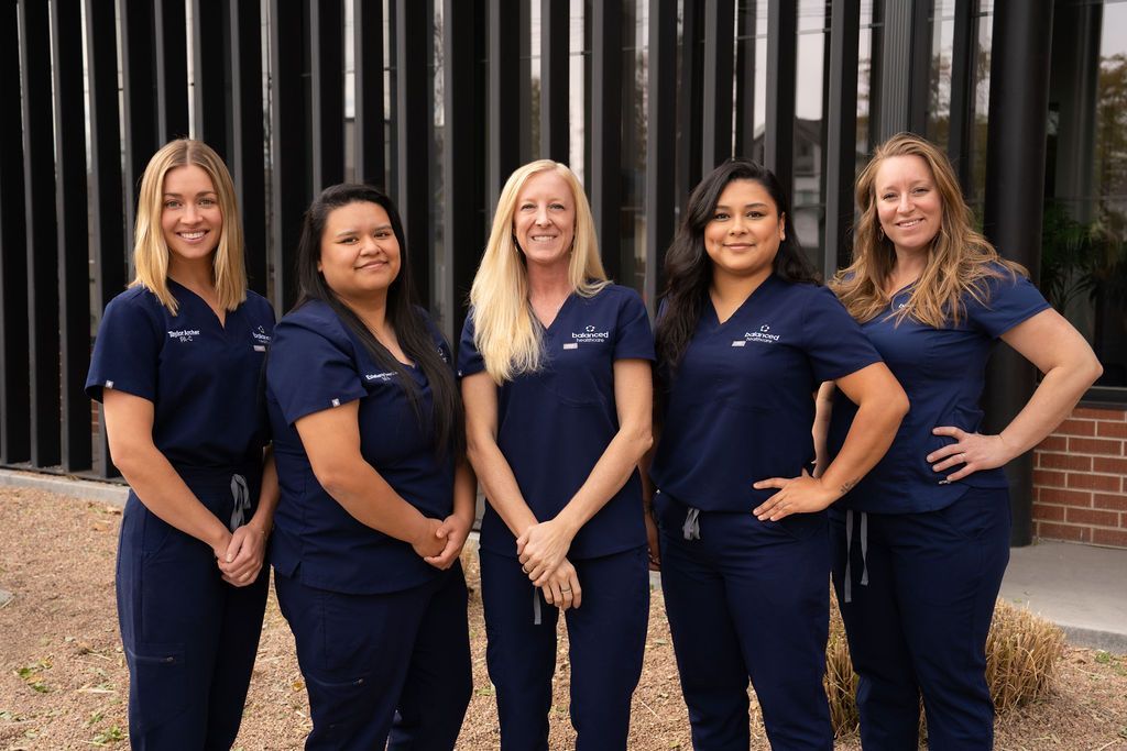 Balanced Healthcare's Cora Mattie and staff