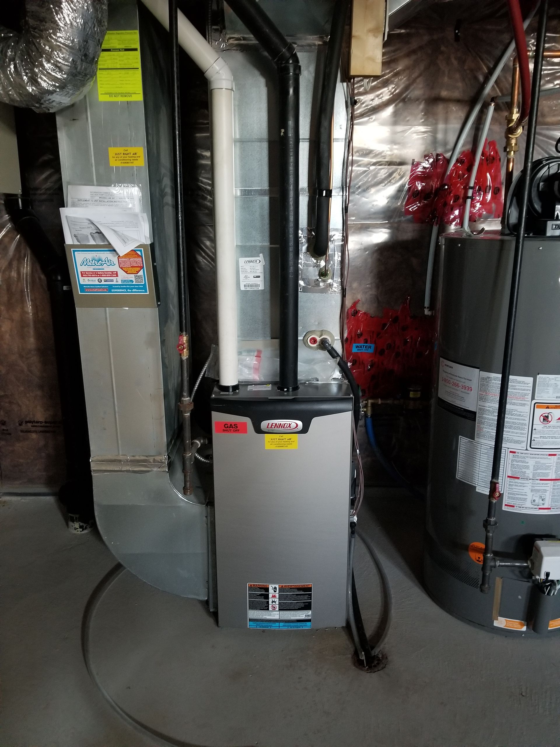 a residential furnace system