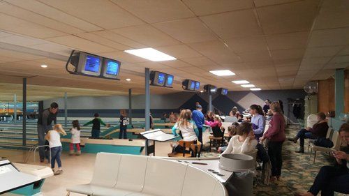 group of people bowling — Bowling Alley in Norwood, MA
