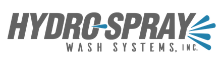 a logo for hydro spray wash systems , inc. car wash distributor in Pennsylvania serving New England