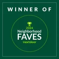 A winner of 2024 neighborhood faves nextdoor logo. A winner of 2024 neighborhood faves nextdoor logo.