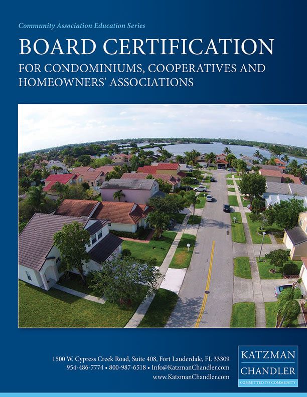 Board Certification — Fort Lauderdale, FL — Katzman Chandler