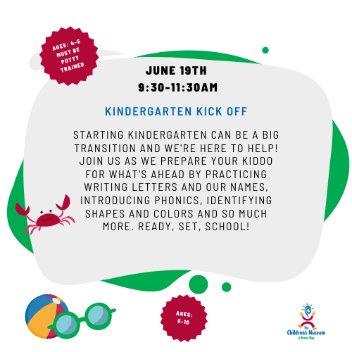 A poster for kindergarten kick off on june 19th