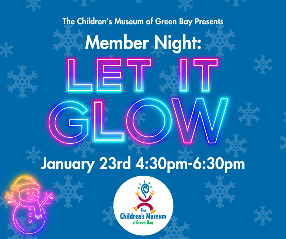 Poster for a karaoke night at The Children's Museum of Green Bay. Pink background, green text, witch graphic.