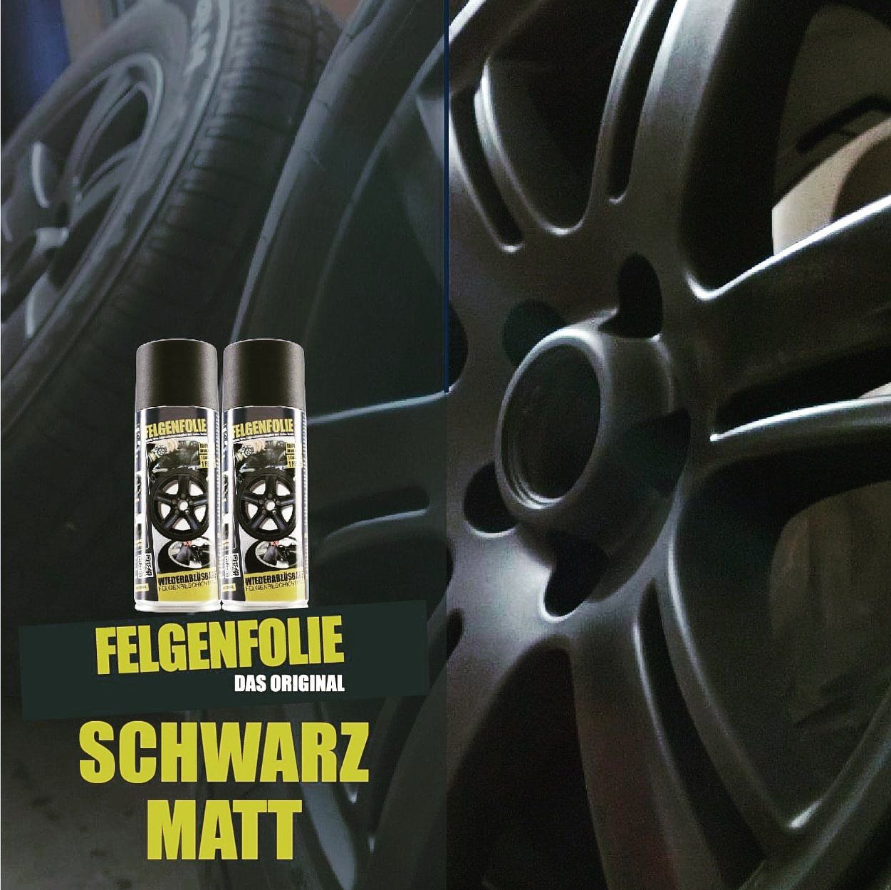 Felgenfolie Schwarz