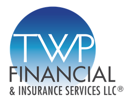 A logo for an insurance agency with a lotus flower on a shield.
