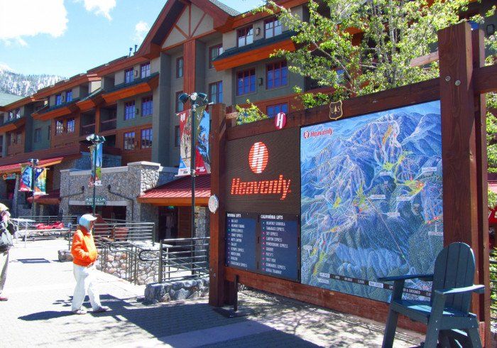 A building with a sign that says heavenly on it