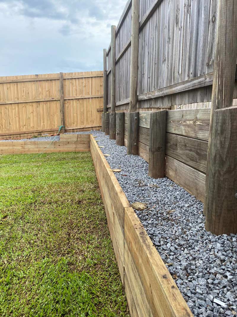 Retaining Wall With Stone — NQ Parks and Gardens in Cairns, QLD