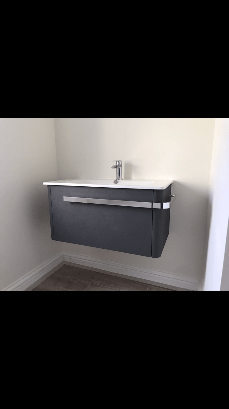 Wall Hung Basin Installation in Newquay ,Cornwall