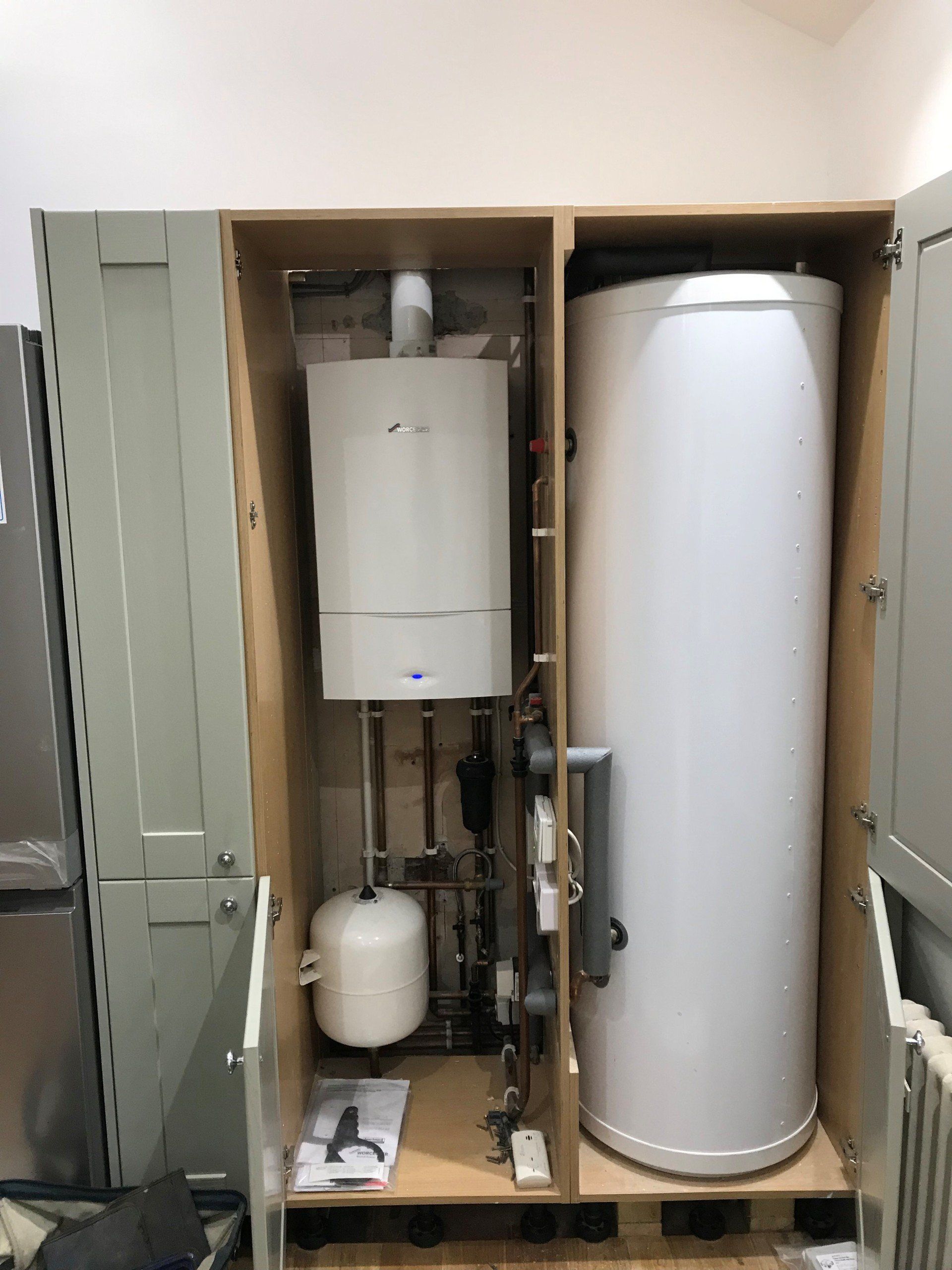 Worcester Bosch boiler with unvented cylinder in Tavistock