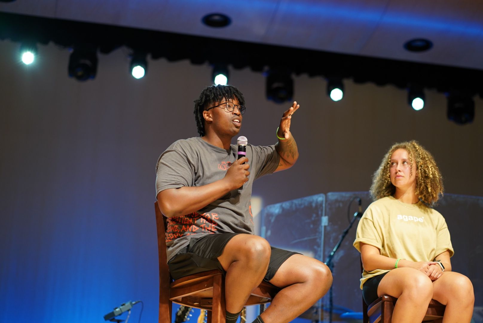 Character Coach teaching a student to spin a basketball