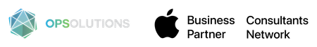 OPSOLUTIONS x Apple Busines Partner Consultants Network logo