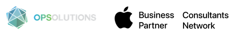OPSOLUTIONS x Apple Busines Partner Consultants Network logo