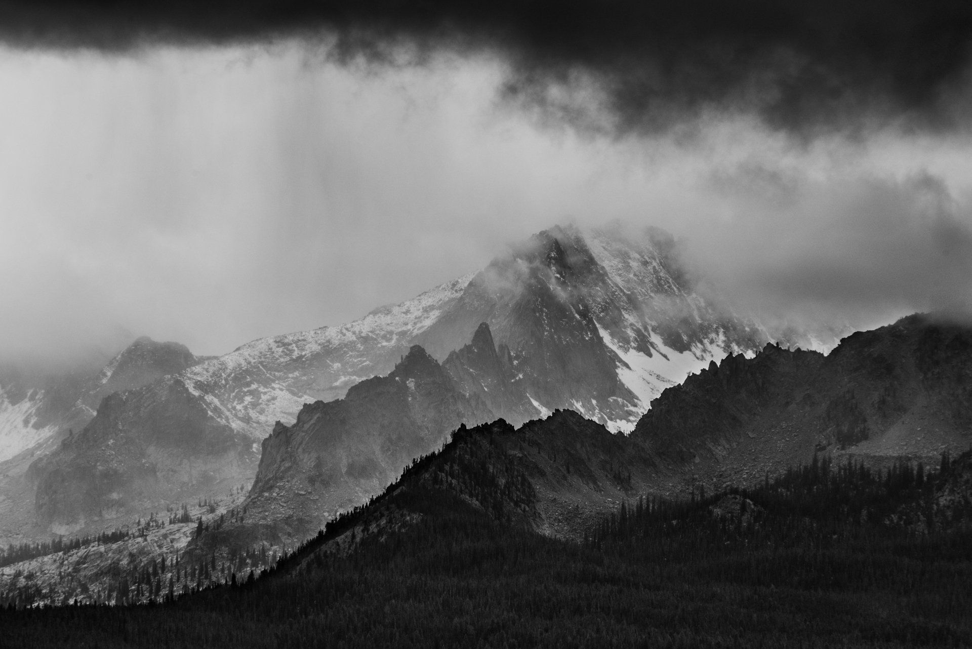 winter storm decker peak sawtooth mountains idaho