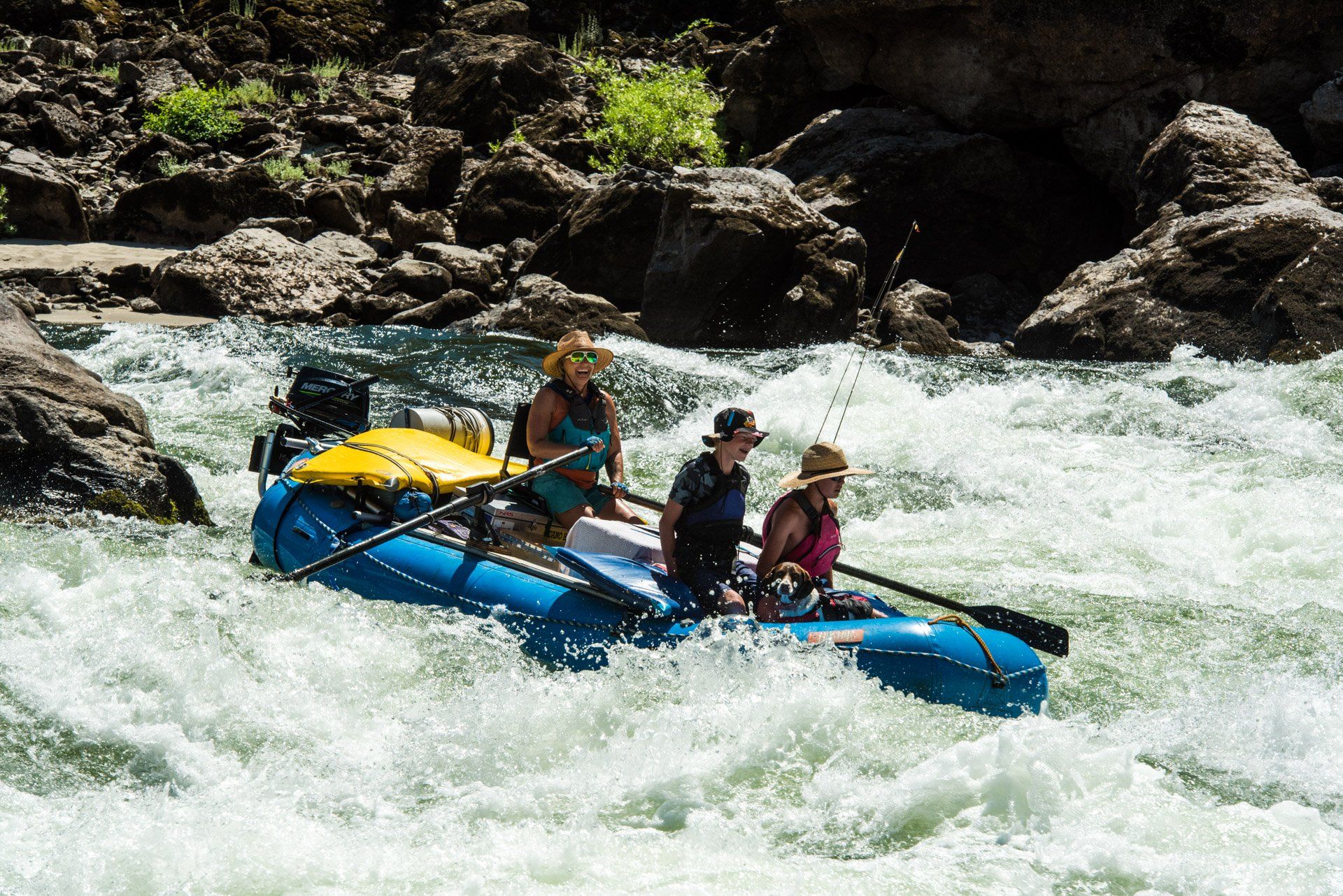 Whitewater rafting rapids