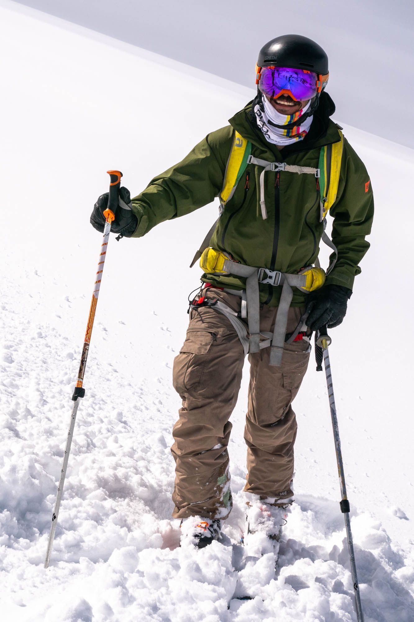 lifestyle ski portrait backcountry skier skiing