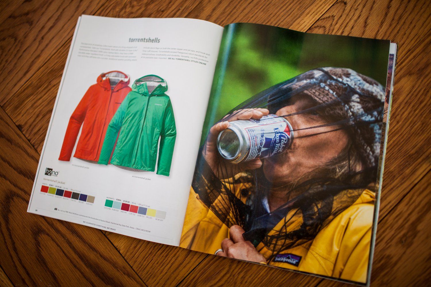Patagonia catalog, lifestyle, beer, Alaska, humor, backpacking, camping