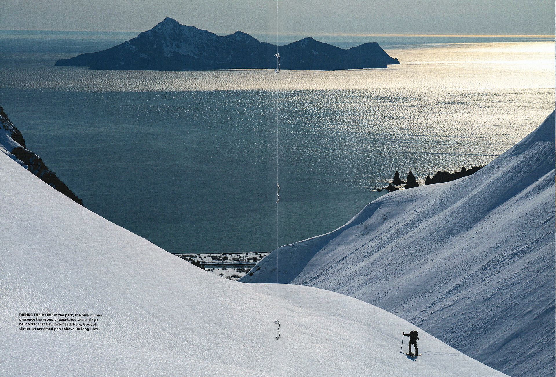 National Parks Magazine, Kenai Fjords, Backcountry skiing, sailing