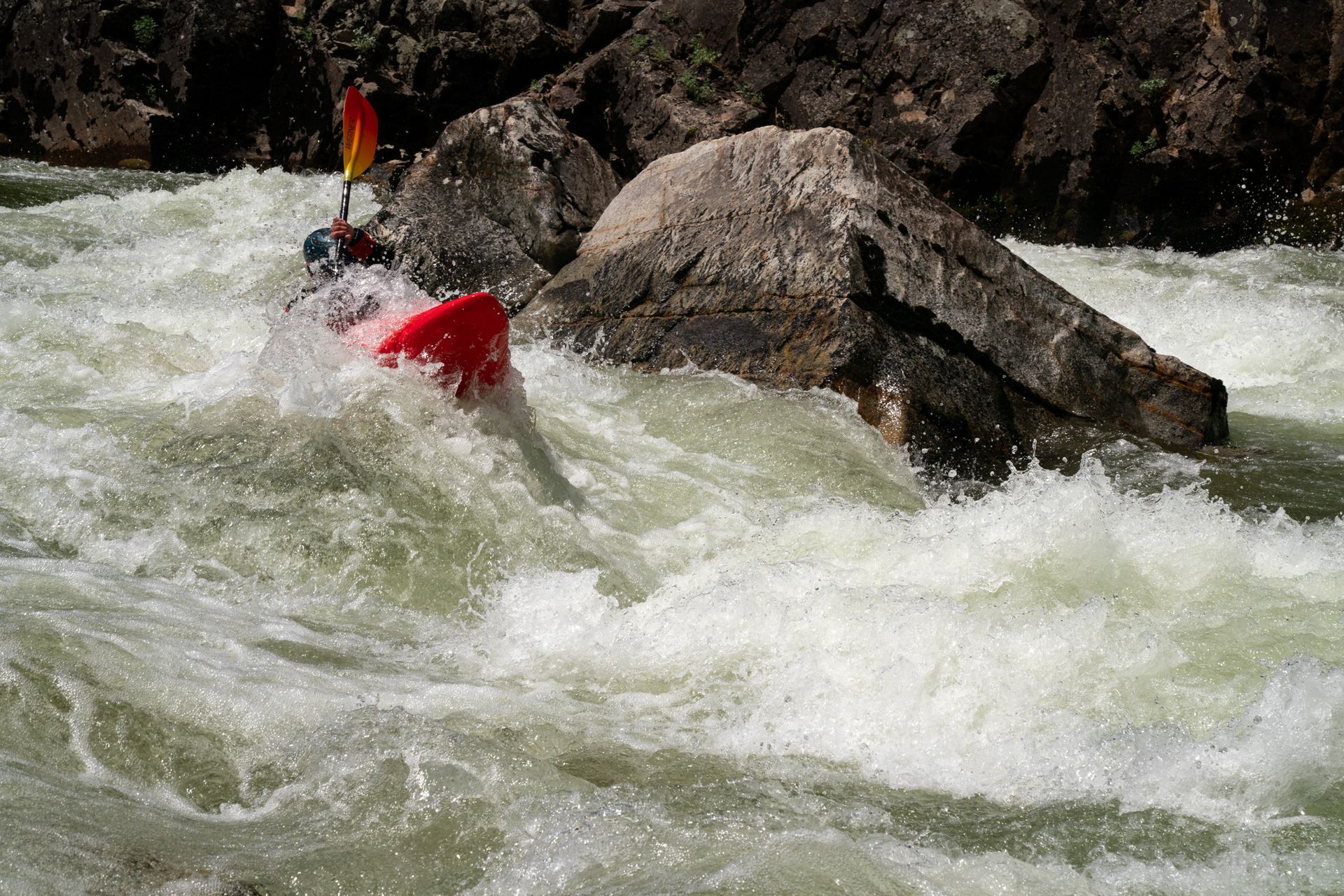 Whitewater kayaking the south fork of the salmon river