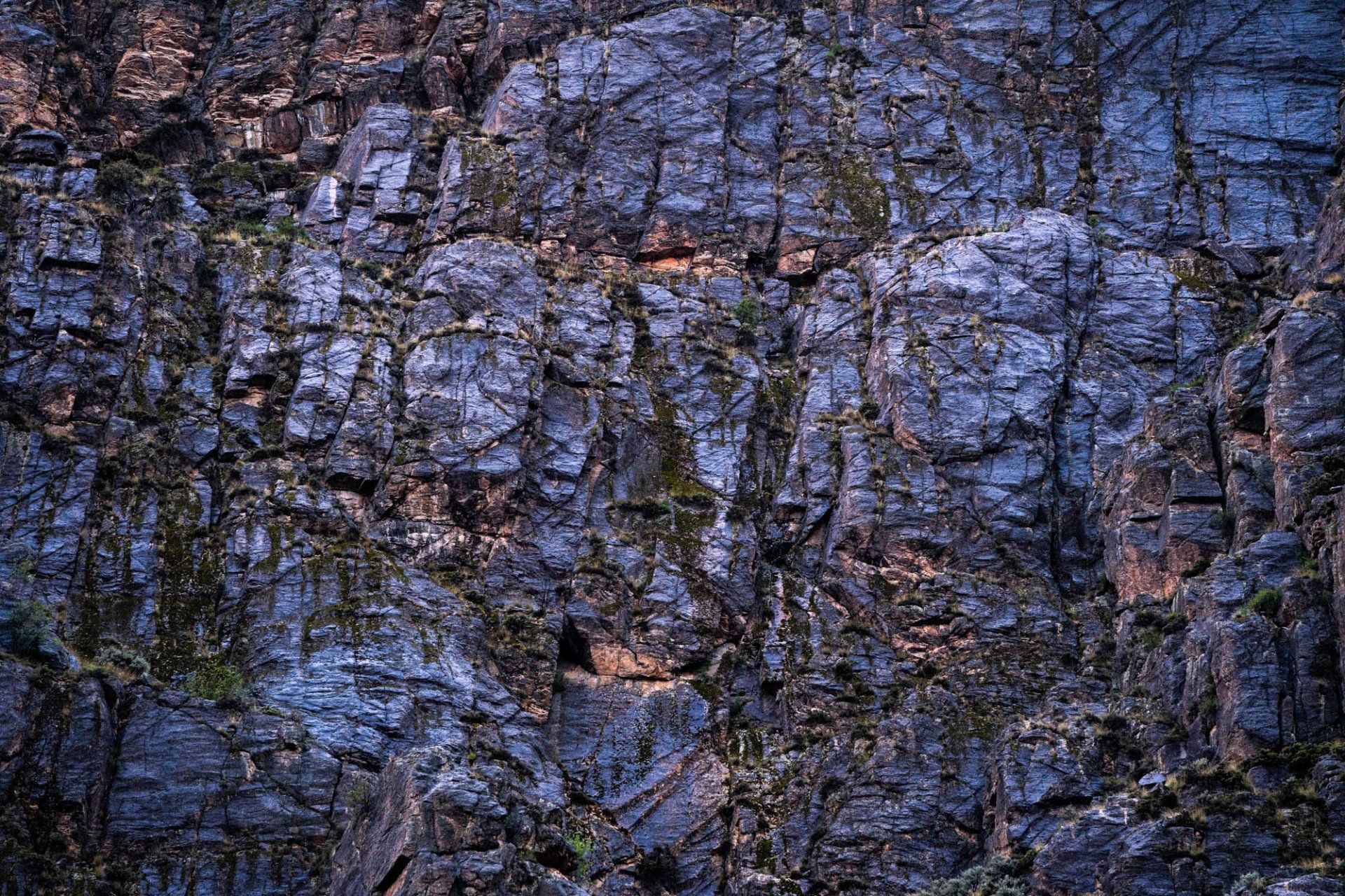 Spring storm, stone slab, blue sky
