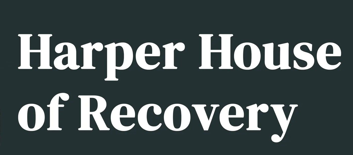 Text logo: Harper House of Recovery.