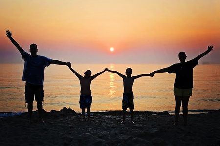 Family and Sunset — Redlands, CA — Beloved Foundation