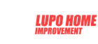 A red logo that reads "LUPO HOME IMPROVEMENT" on a white background.